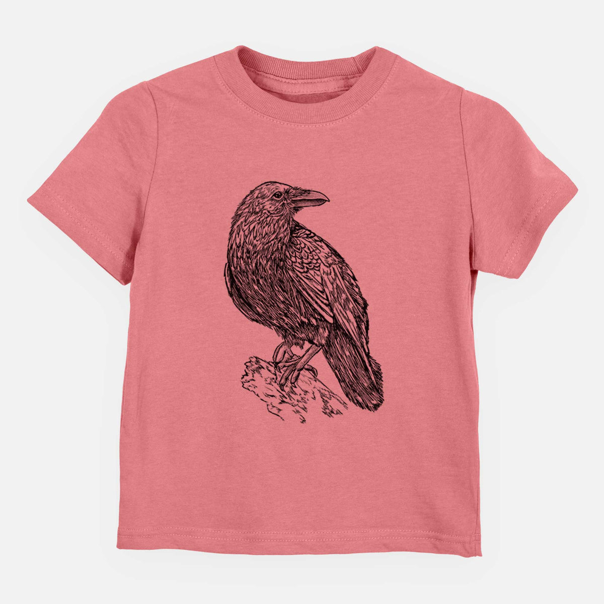 Corvus corax - Common Raven - Kids Shirt