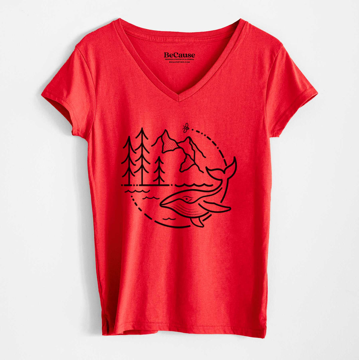 It&#39;s All Connected - Women&#39;s 100% Recycled V-neck