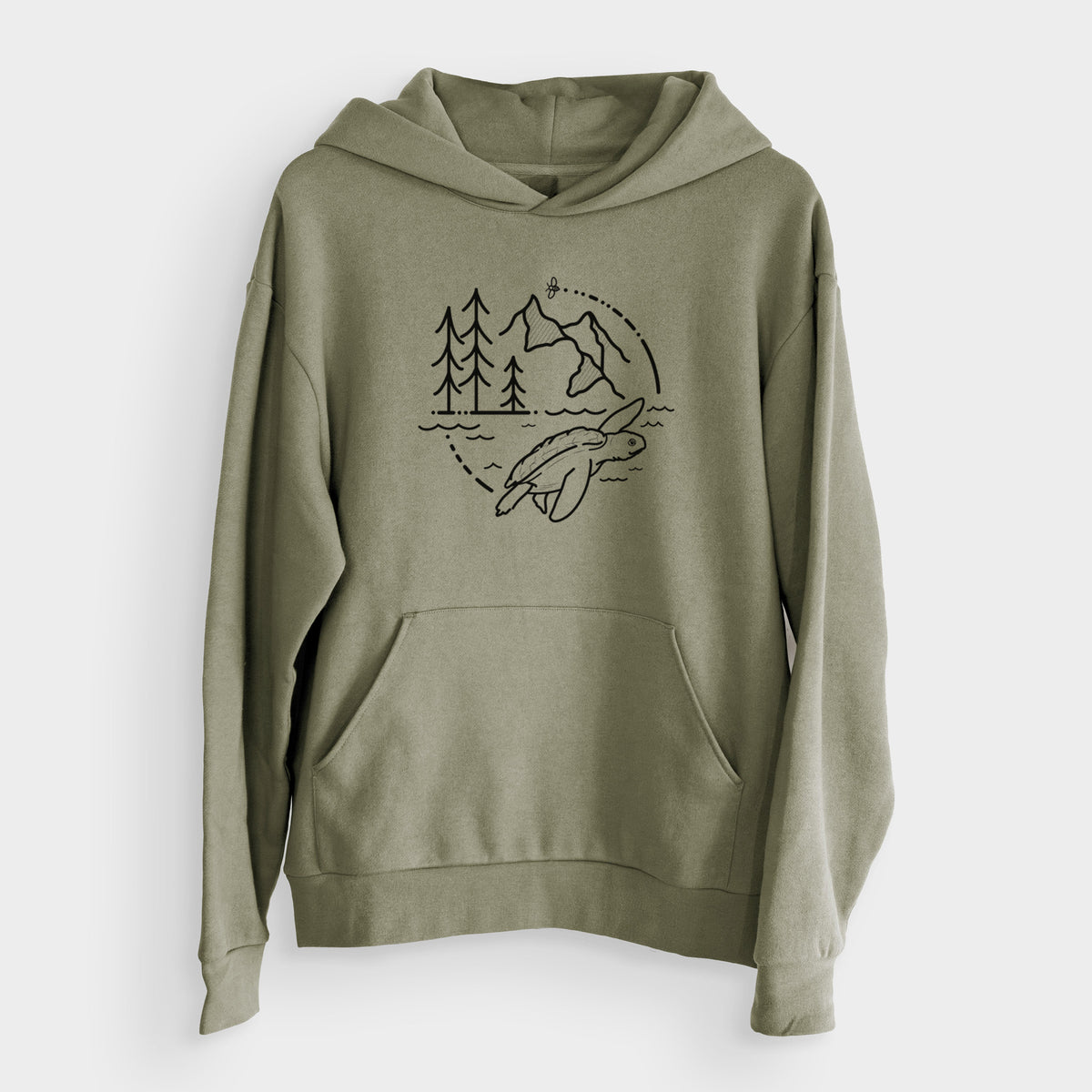 It&#39;s All Connected - Kemps Ridley Turtle  - Bodega Midweight Hoodie