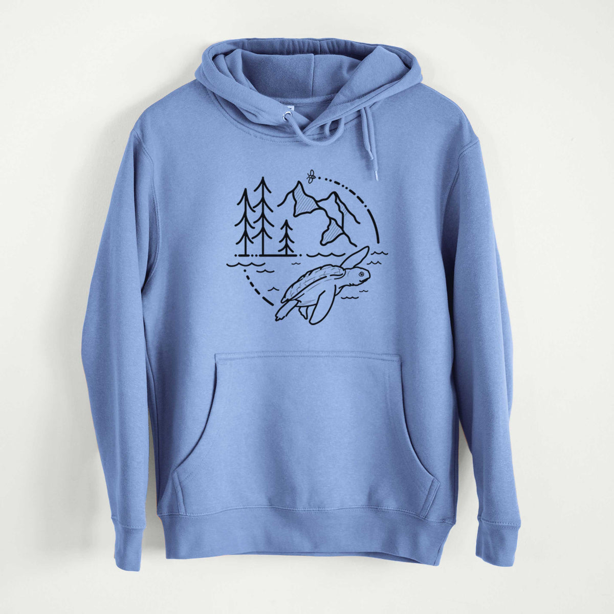 It&#39;s All Connected - Kemps Ridley Turtle  - Mid-Weight Unisex Premium Blend Hoodie
