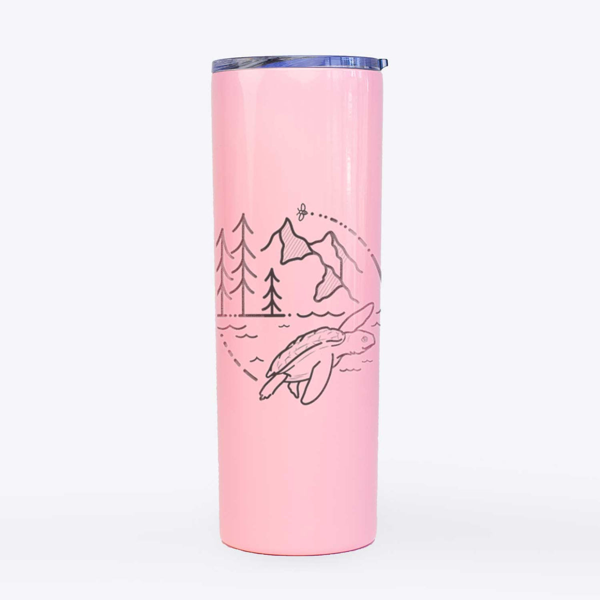 It&#39;s All Connected - Kemps Ridley Turtle - 20oz Skinny Tumbler