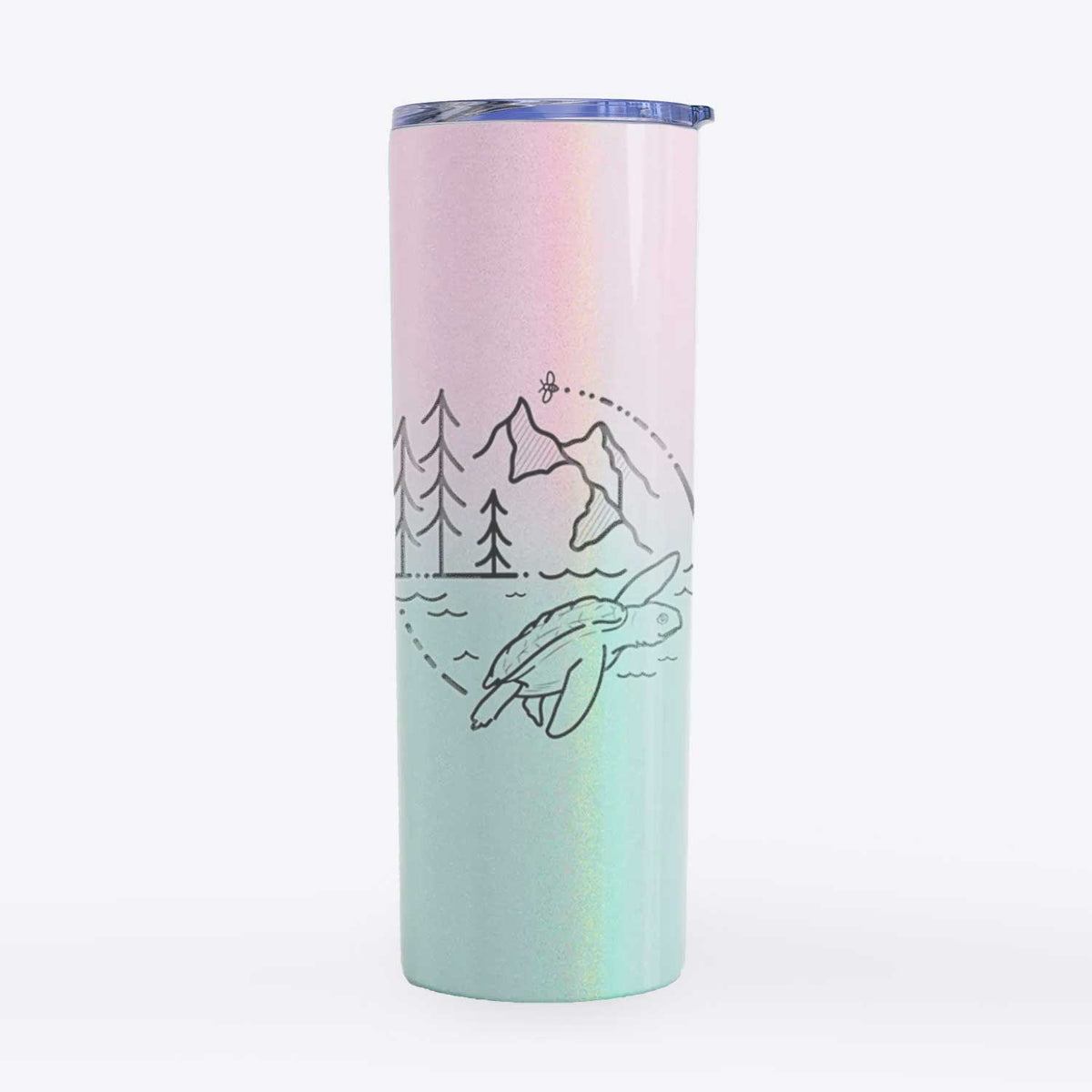 It&#39;s All Connected - Kemps Ridley Turtle - 20oz Skinny Tumbler
