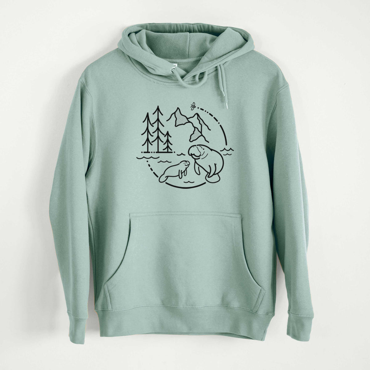 It&#39;s All Connected - Manatee  - Mid-Weight Unisex Premium Blend Hoodie