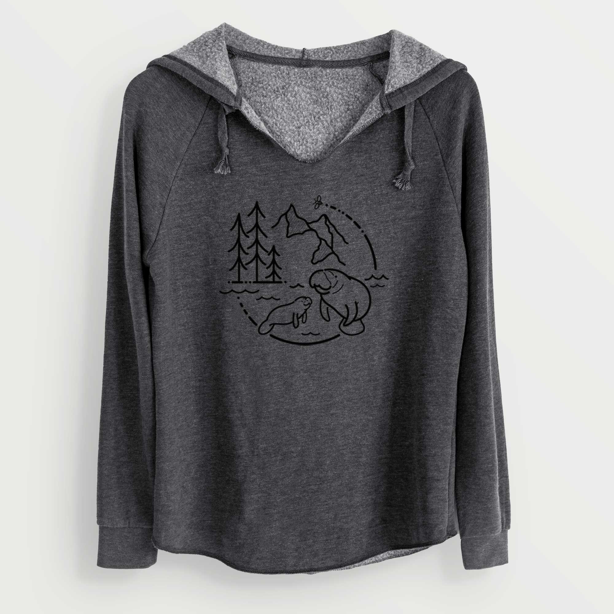 It's All Connected - Manatee - Cali Wave Hooded Sweatshirt