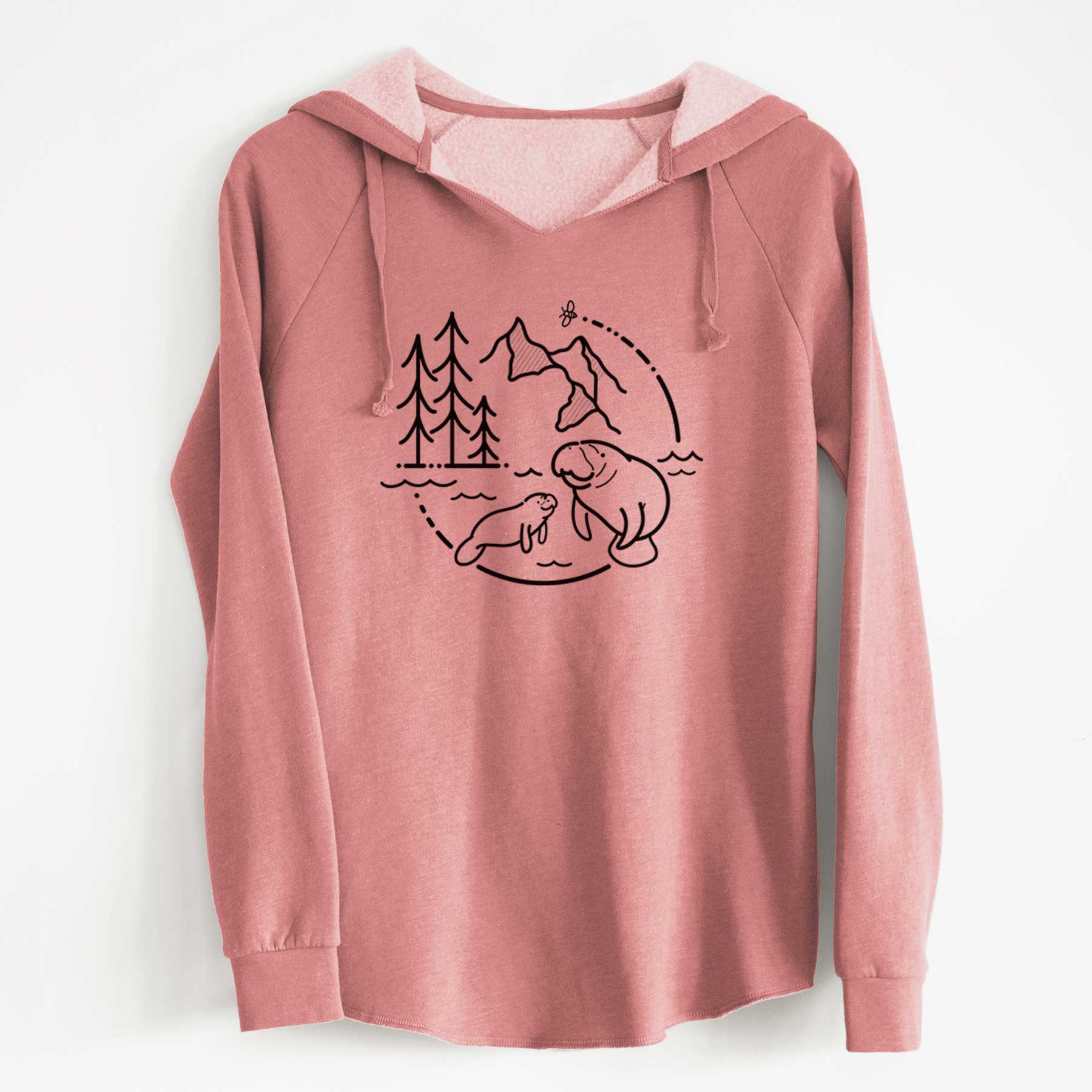 It's All Connected - Manatee - Cali Wave Hooded Sweatshirt