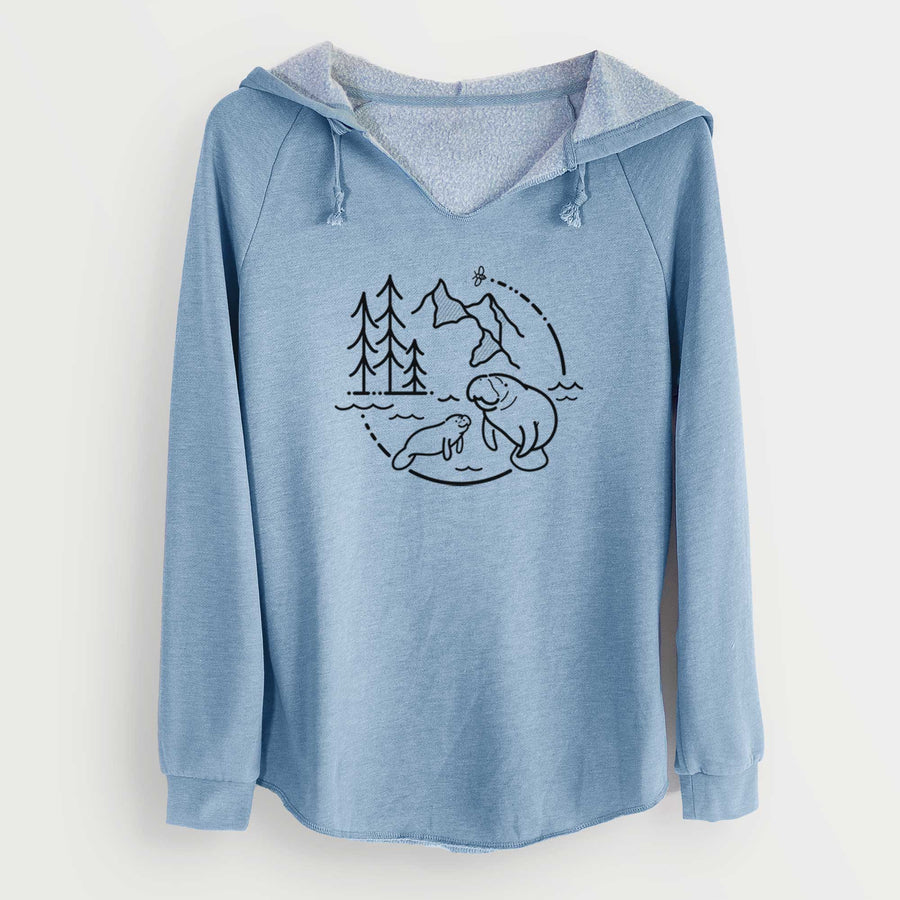 It's All Connected - Manatee - Cali Wave Hooded Sweatshirt