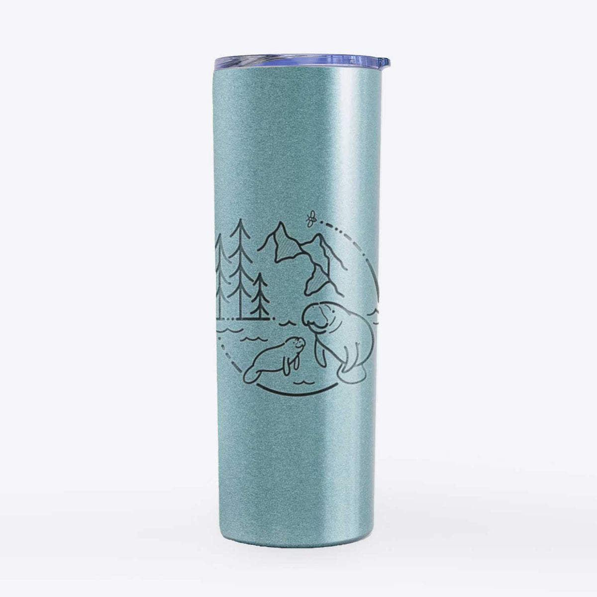 It&#39;s All Connected - Manatee - 20oz Skinny Tumbler