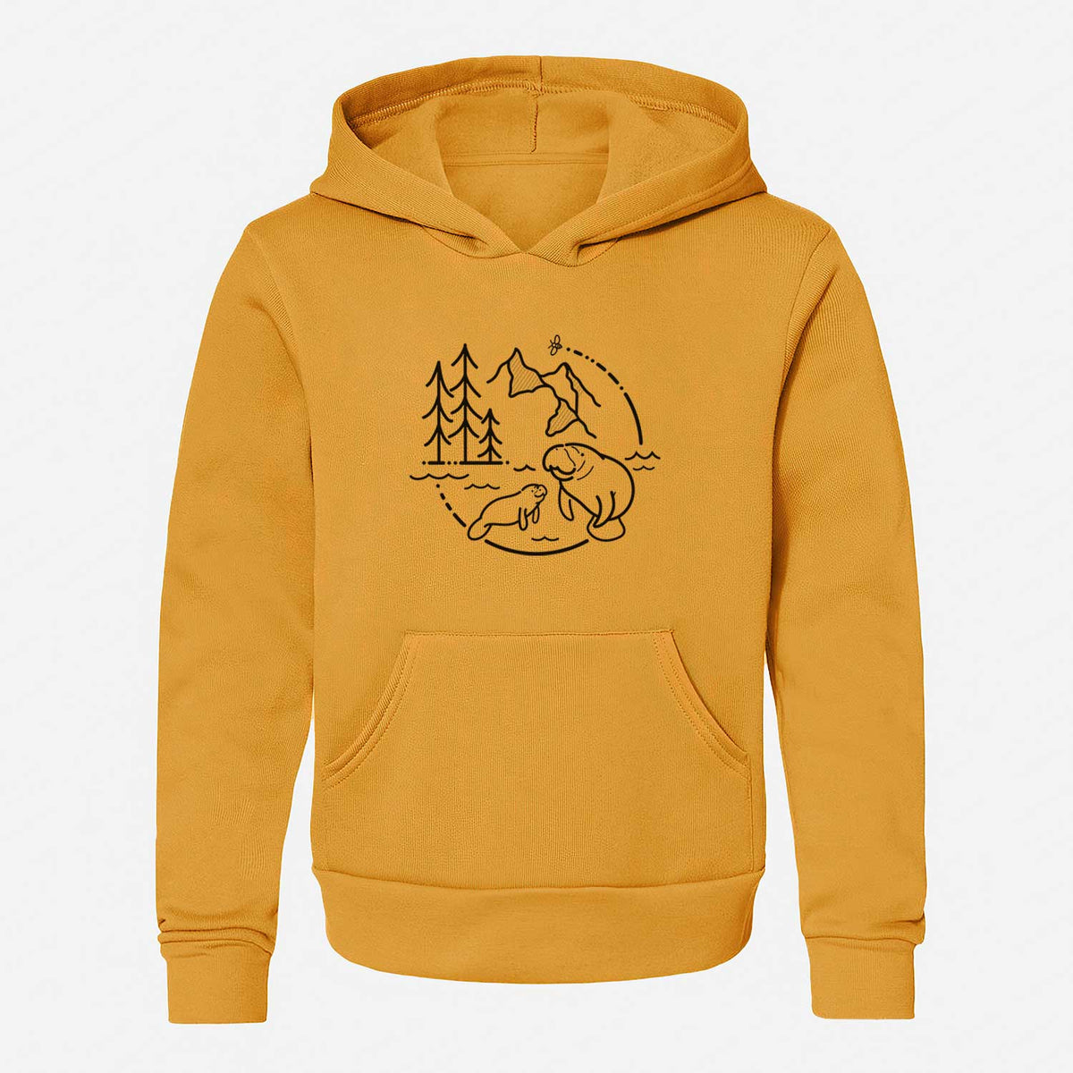 It&#39;s All Connected - Manatee - Youth Hoodie Sweatshirt