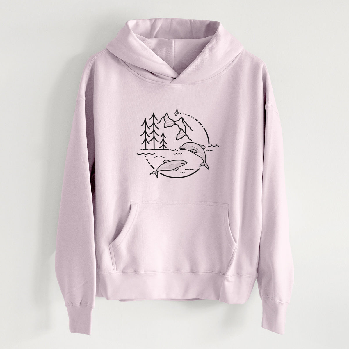 It&#39;s All Connected - Maui Dolphins - Women&#39;s Heavyweight Relaxed Hoodie