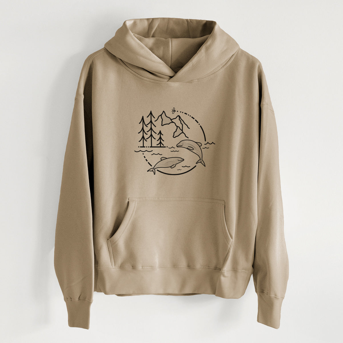 It&#39;s All Connected - Maui Dolphins - Women&#39;s Heavyweight Relaxed Hoodie