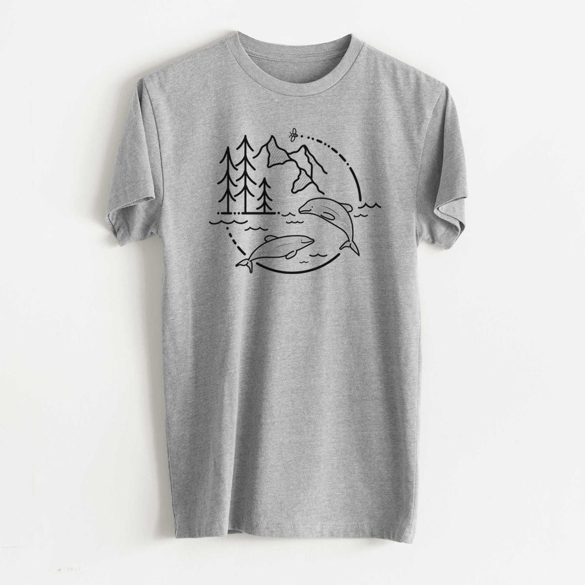 It&#39;s All Connected - Maui Dolphins - Unisex Recycled Eco Tee  - CLOSEOUT - FINAL SALE
