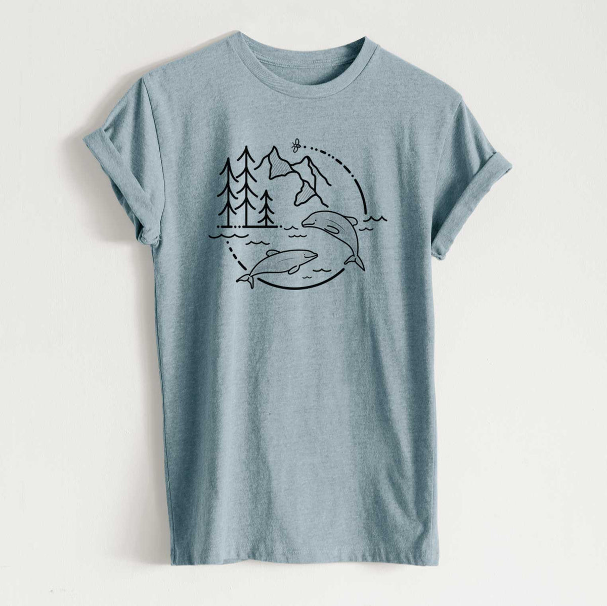 It&#39;s All Connected - Maui Dolphins - Unisex Recycled Eco Tee  - CLOSEOUT - FINAL SALE