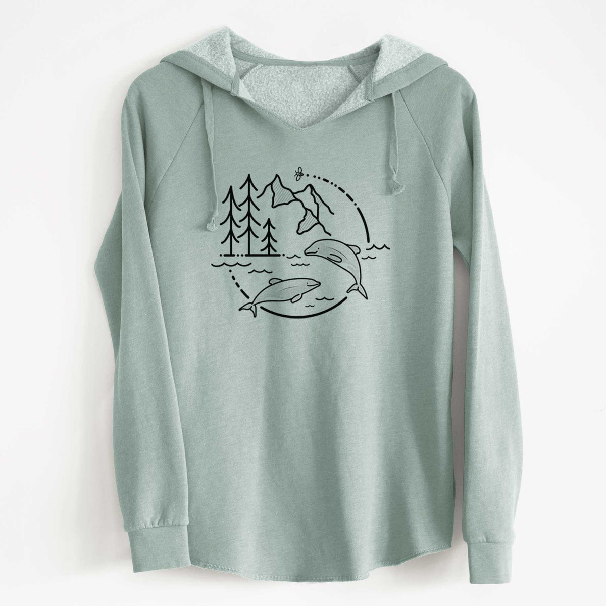 It&#39;s All Connected - Maui Dolphins - Cali Wave Hooded Sweatshirt