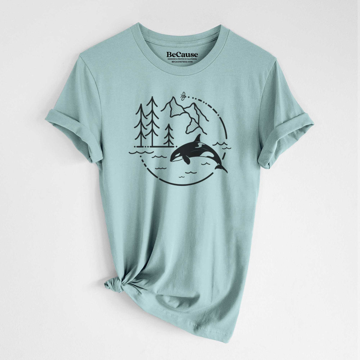 It&#39;s All Connected - Orca - Lightweight 100% Cotton Unisex Crewneck