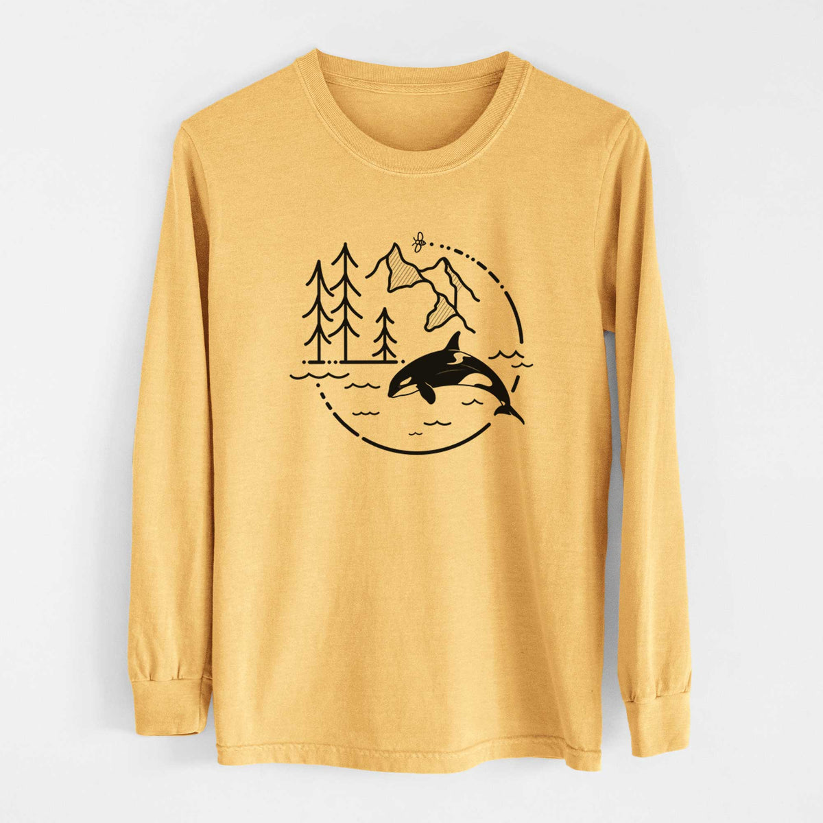 It&#39;s All Connected - Orca - Heavyweight 100% Cotton Long Sleeve