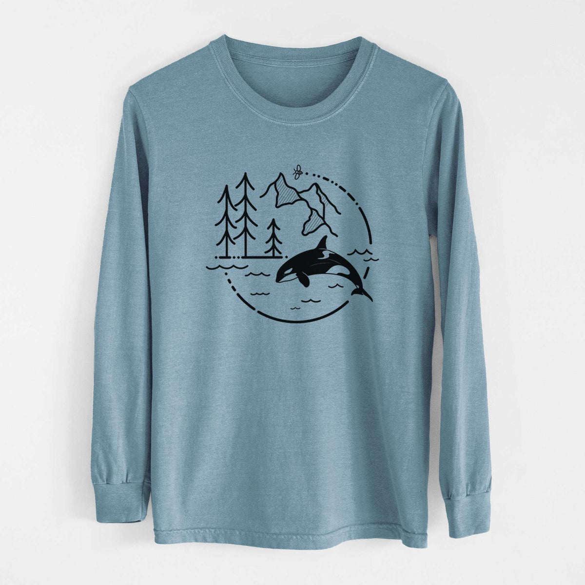 It&#39;s All Connected - Orca - Heavyweight 100% Cotton Long Sleeve