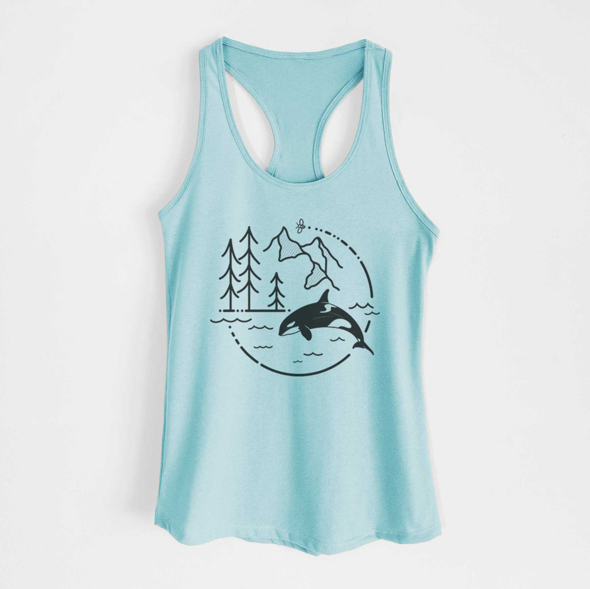 It&#39;s All Connected - Orca - Women&#39;s Racerback Tanktop