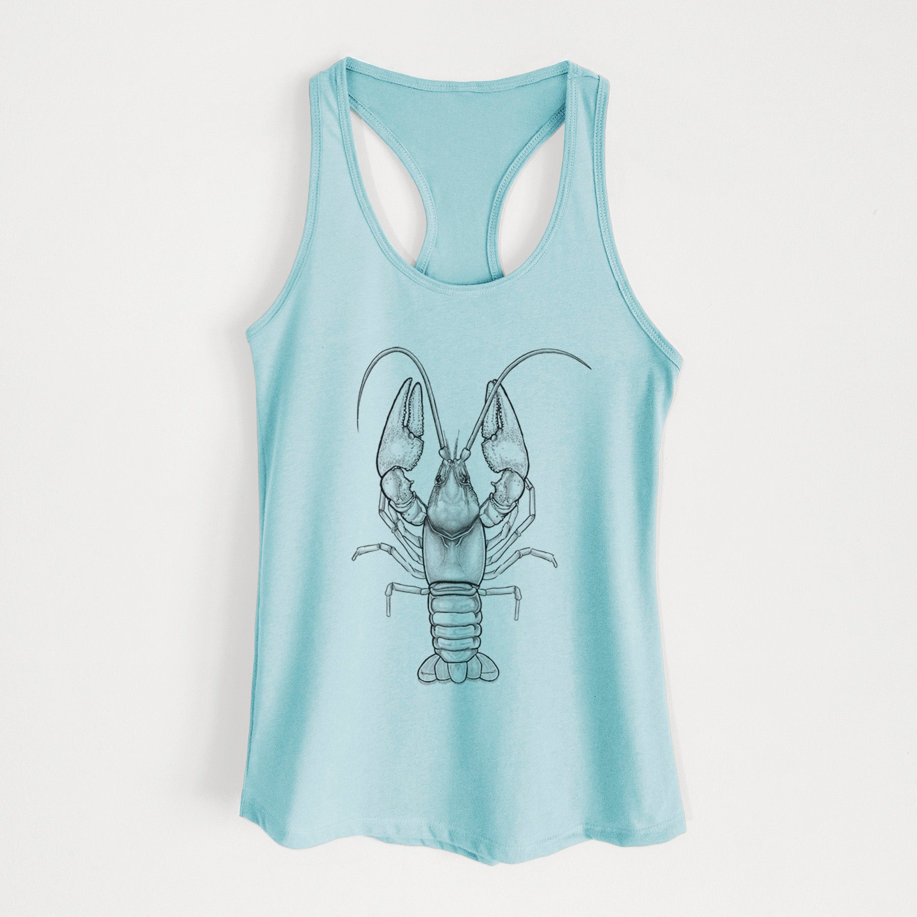 Guyandotte River Crayfish - Cambarus veteranus - Women's Racerback Tanktop