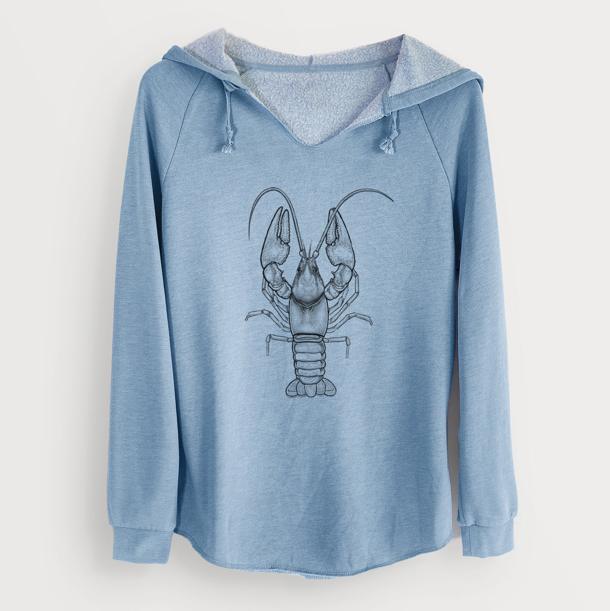 Guyandotte River Crayfish - Cambarus veteranus - Cali Wave Hooded Sweatshirt