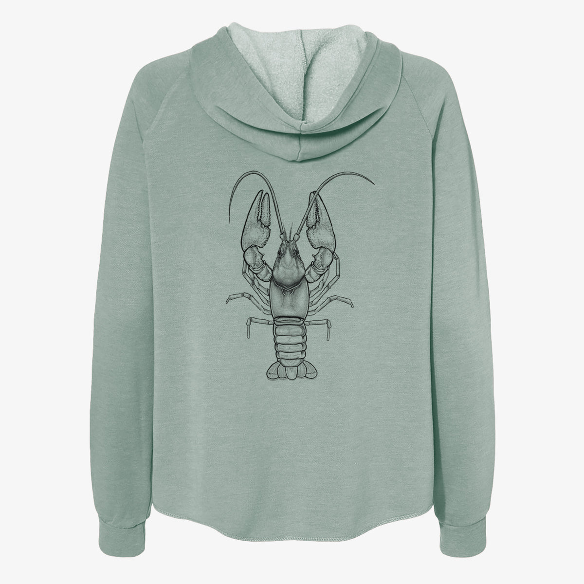 Guyandotte River Crayfish - Cambarus veteranus - Women&#39;s Cali Wave Zip-Up Sweatshirt