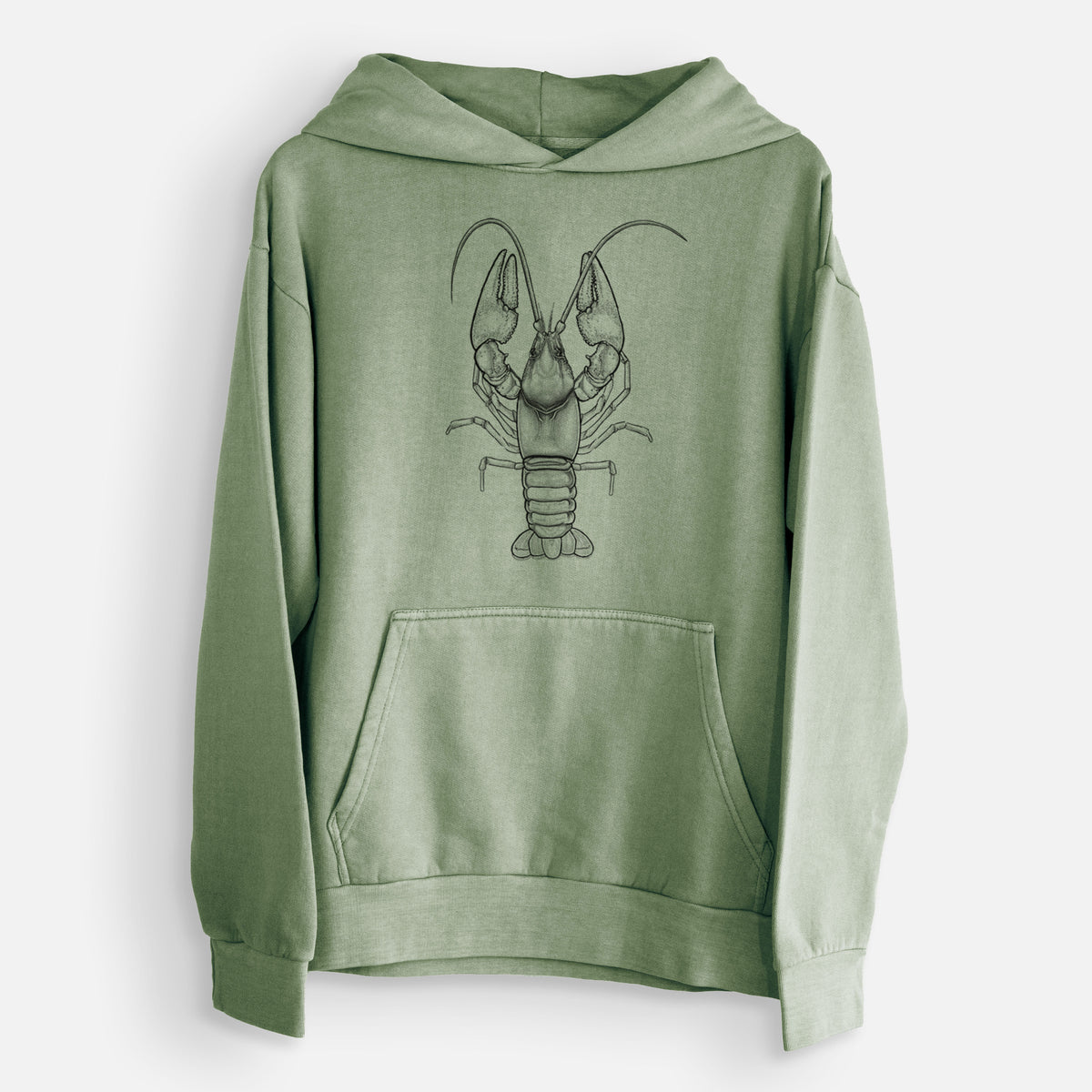 Guyandotte River Crayfish - Cambarus veteranus  - Urban Heavyweight Hoodie