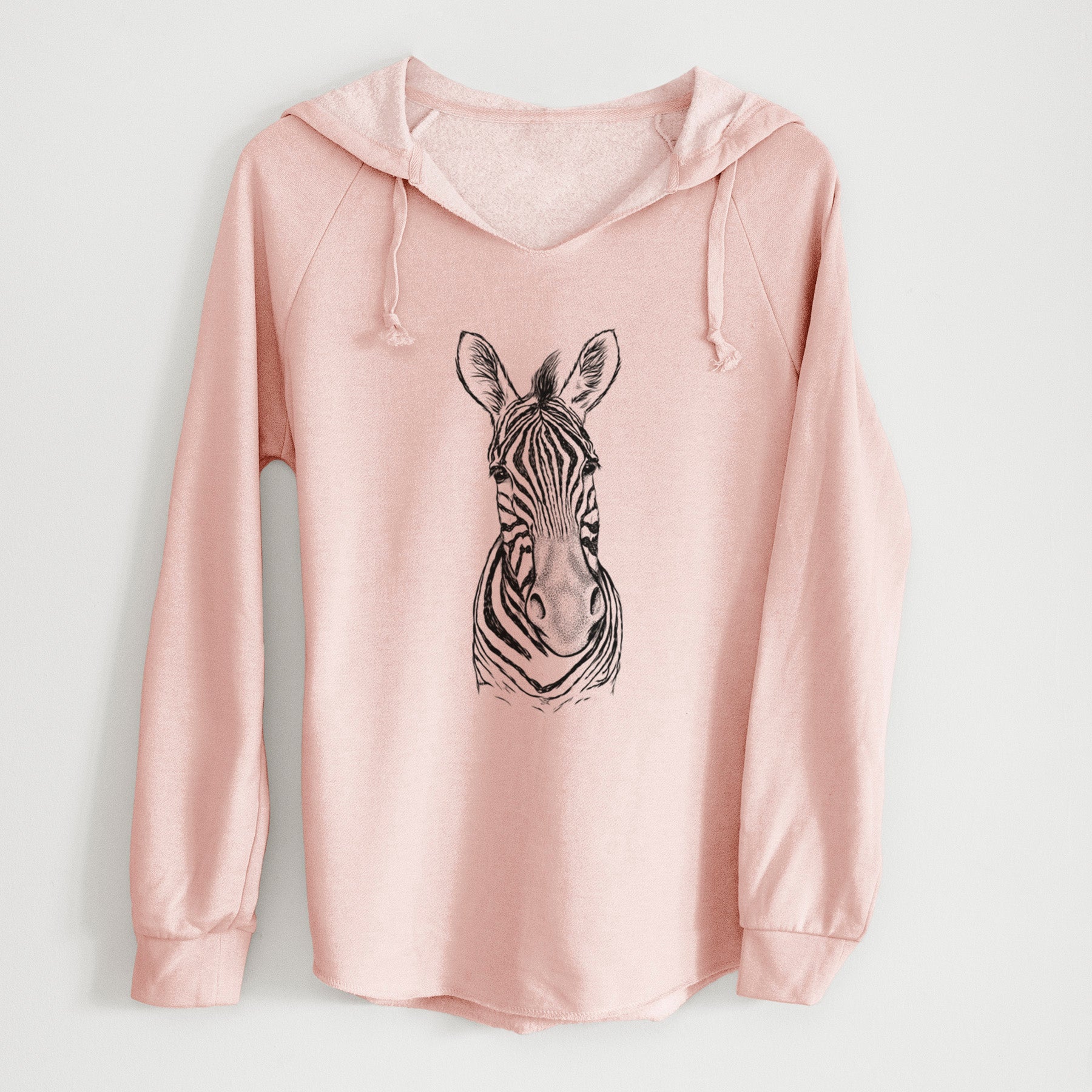 Damara Zebra - Equus quagga antiquorum - Cali Wave Hooded Sweatshirt