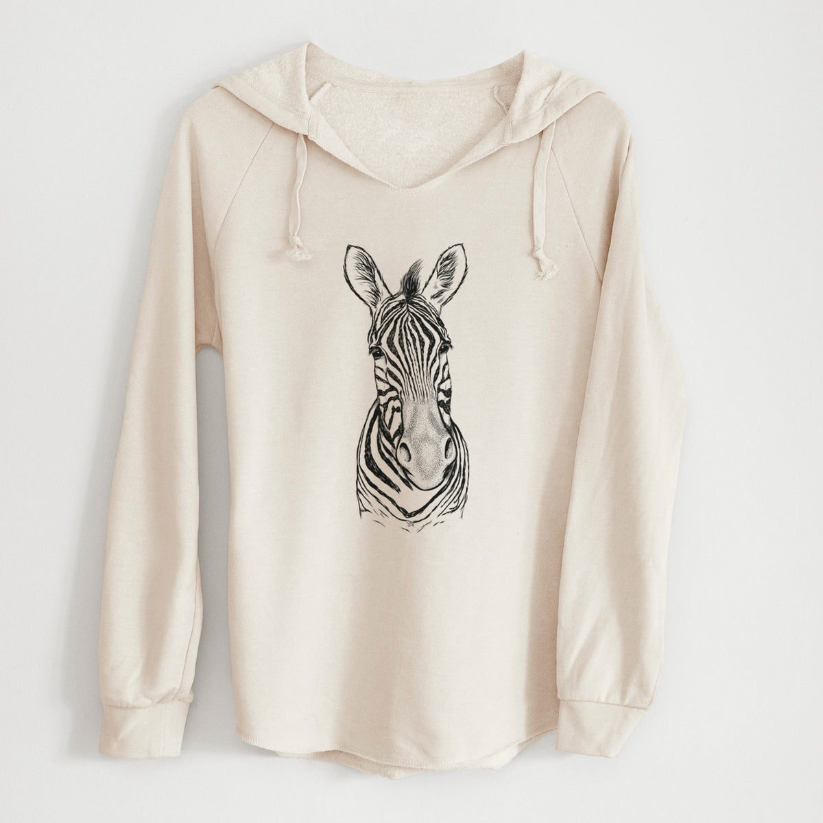 Damara Zebra - Equus quagga antiquorum - Cali Wave Hooded Sweatshirt