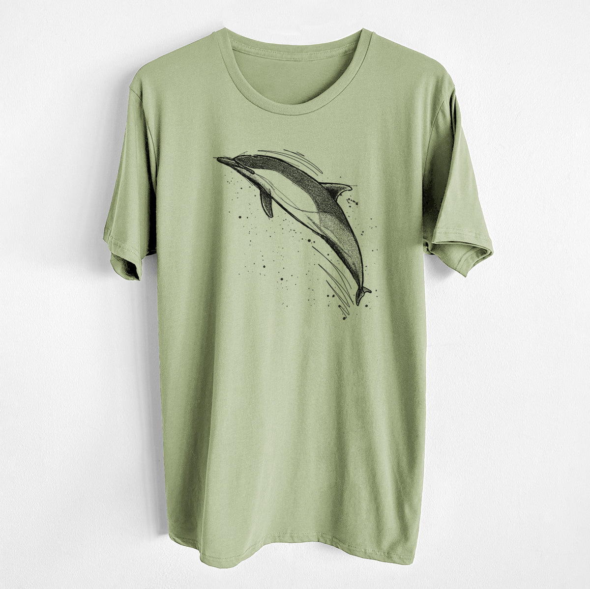 Short-Beaked Common Dolphin - Delphinus delphis - Unisex Crewneck - Made in USA - 100% Organic Cotton