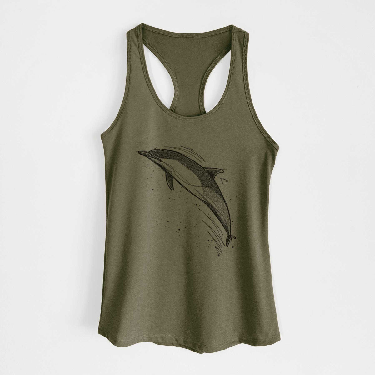 Short-Beaked Common Dolphin - Delphinus delphis - Women&#39;s Racerback Tanktop