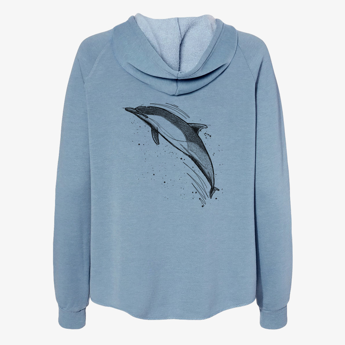 Short-Beaked Common Dolphin - Delphinus delphis - Women&#39;s Cali Wave Zip-Up Sweatshirt