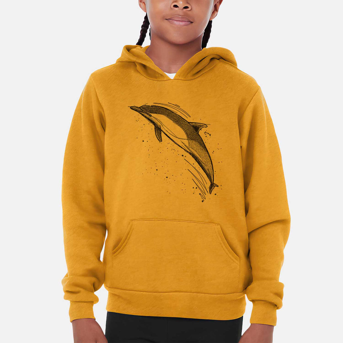 Short-Beaked Common Dolphin - Delphinus delphis - Youth Hoodie Sweatshirt