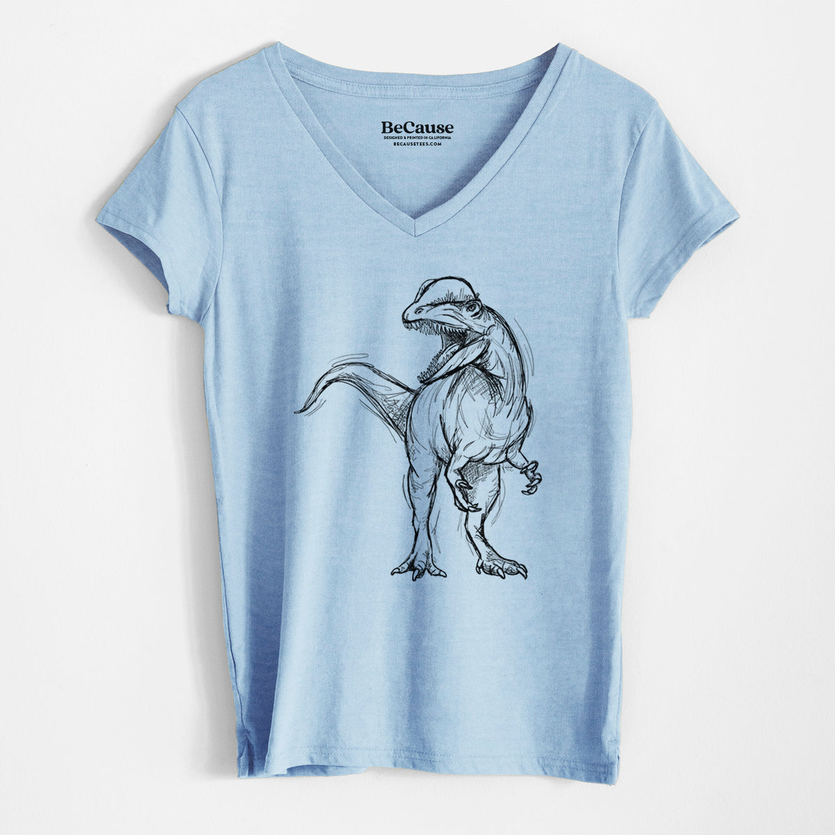 Dilophosaurus Wetherilli - Women&#39;s 100% Recycled V-neck