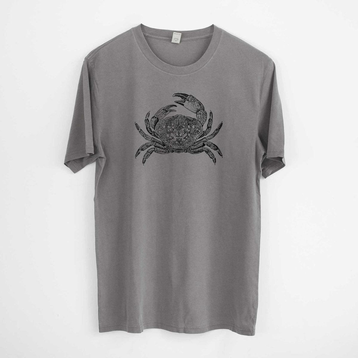 Dungeness Crab -  Mineral Wash 100% Organic Cotton Short Sleeve