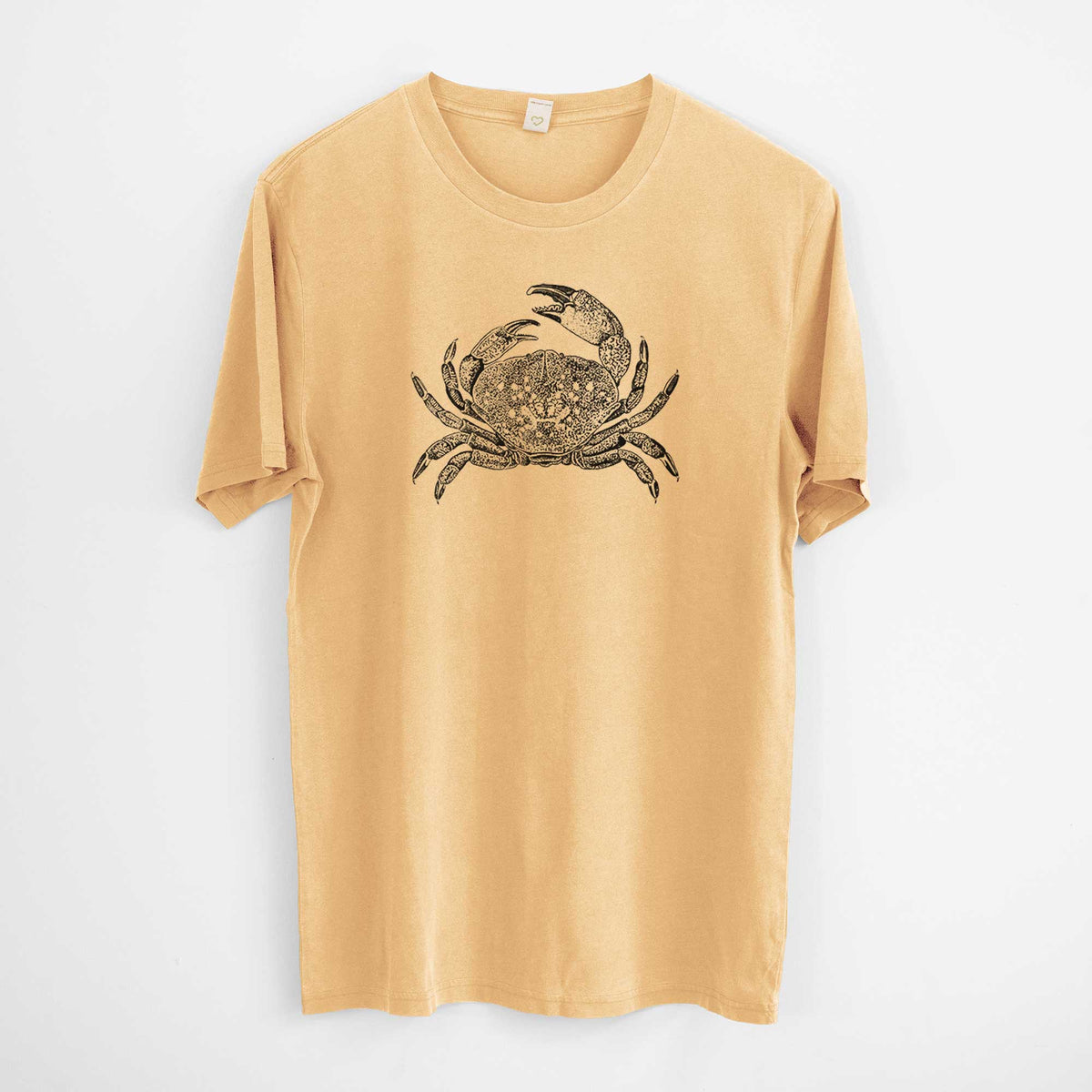 Dungeness Crab -  Mineral Wash 100% Organic Cotton Short Sleeve