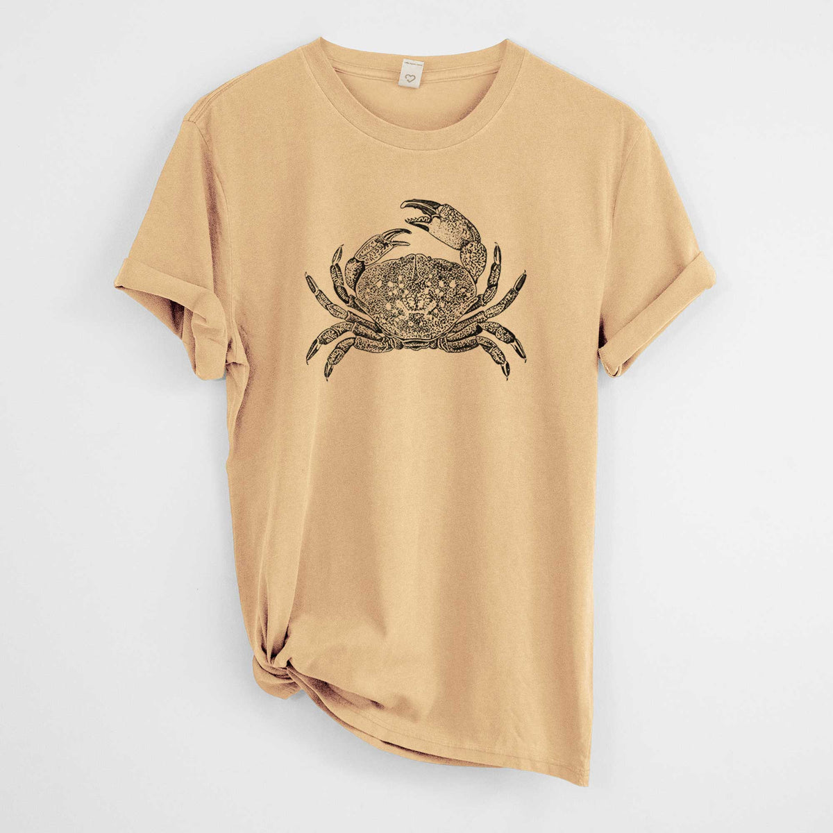 Dungeness Crab -  Mineral Wash 100% Organic Cotton Short Sleeve