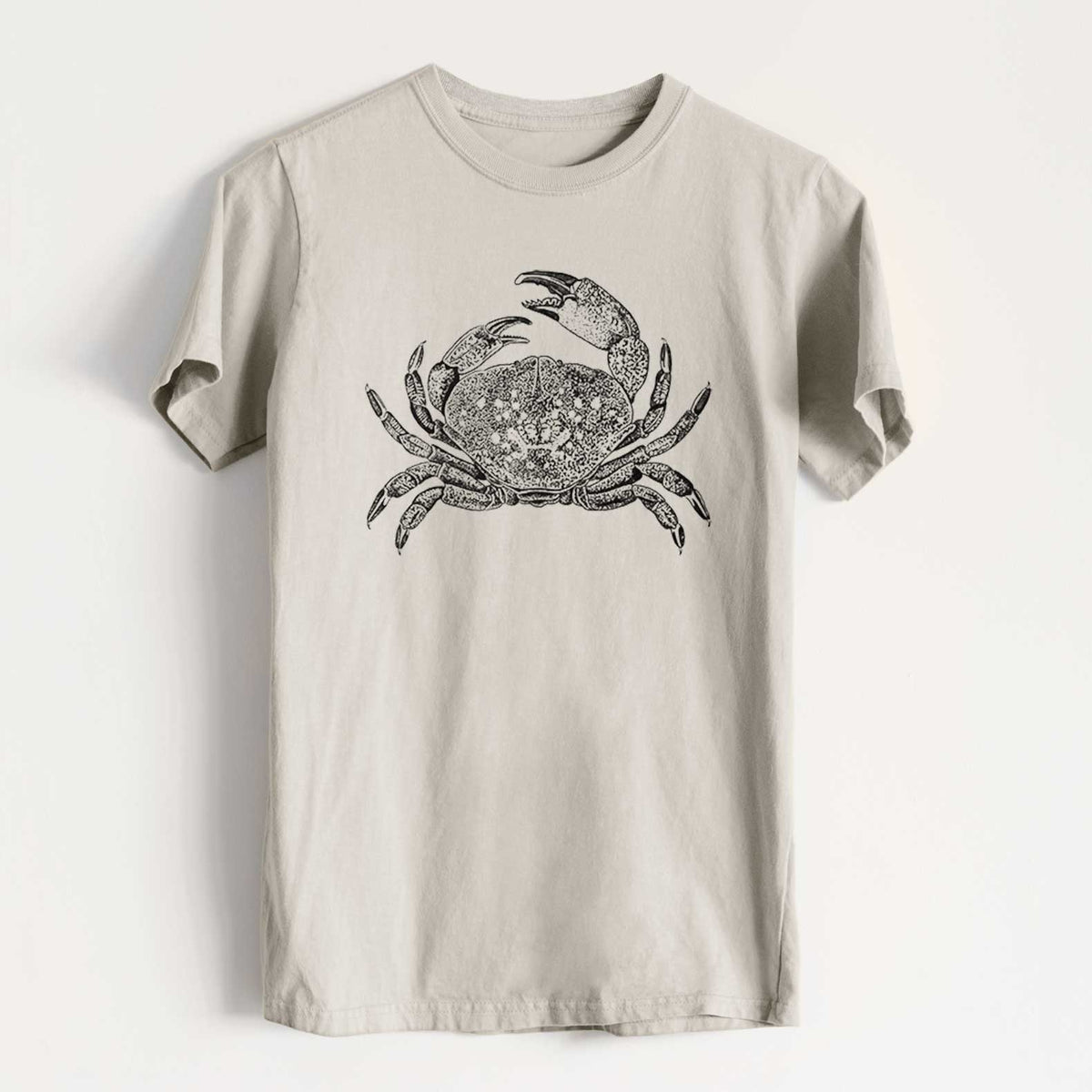 Dungeness Crab - Heavyweight Men&#39;s 100% Organic Cotton Tee