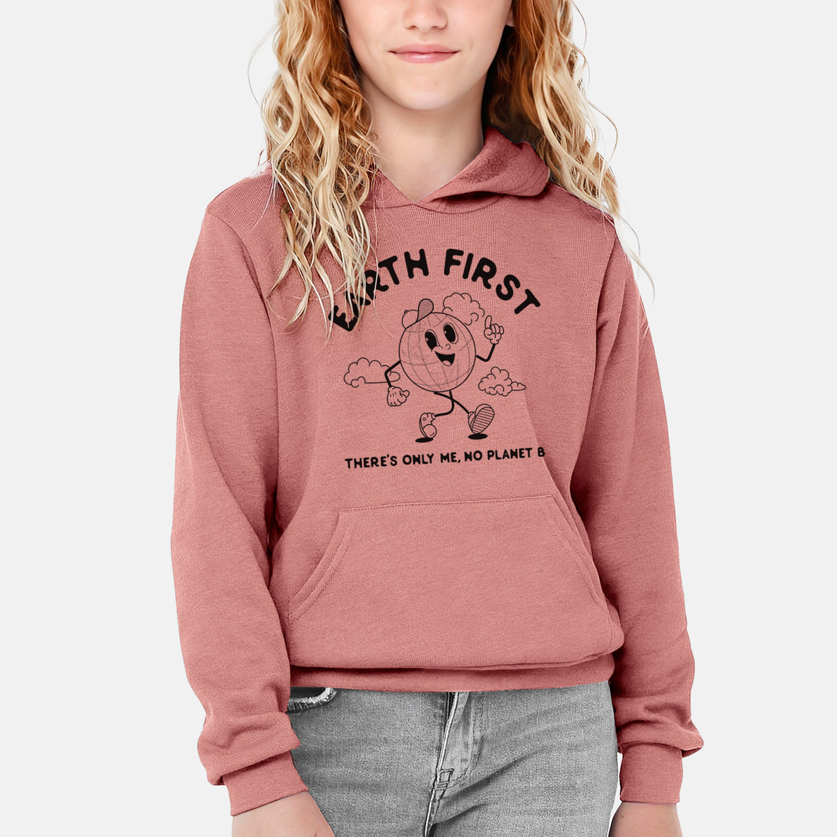 Earth First - There&#39;s Only Me, No Planet B - Youth Hoodie Sweatshirt