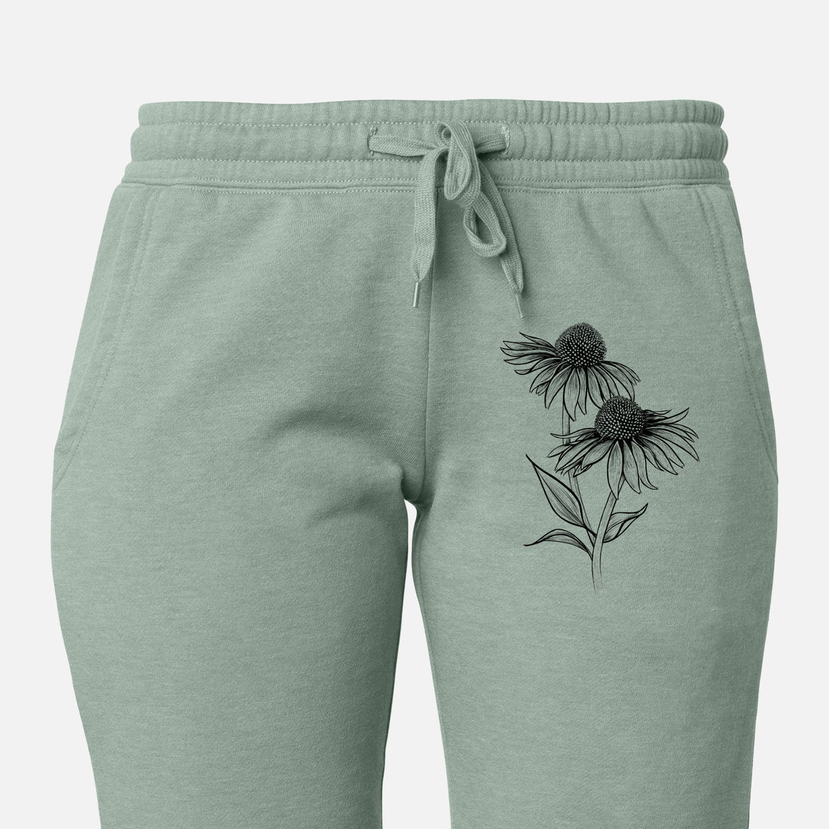 Coneflower - Echinacea purpurea - Women&#39;s Cali Wave Jogger Sweatpants
