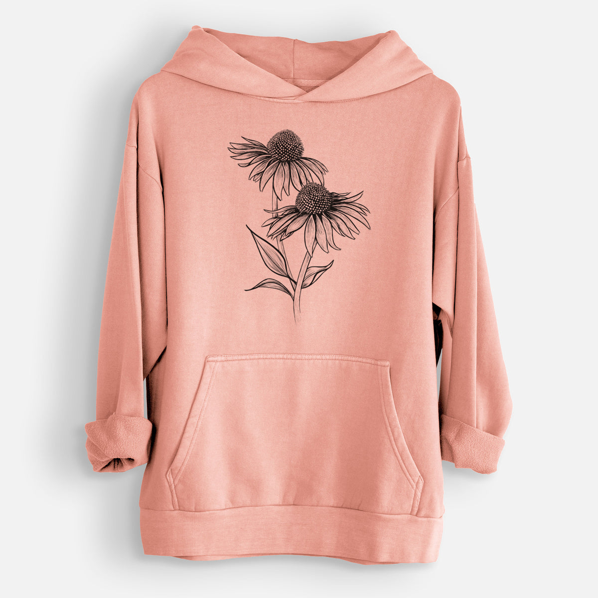 Coneflower - Echinacea purpurea  - Urban Heavyweight Hoodie