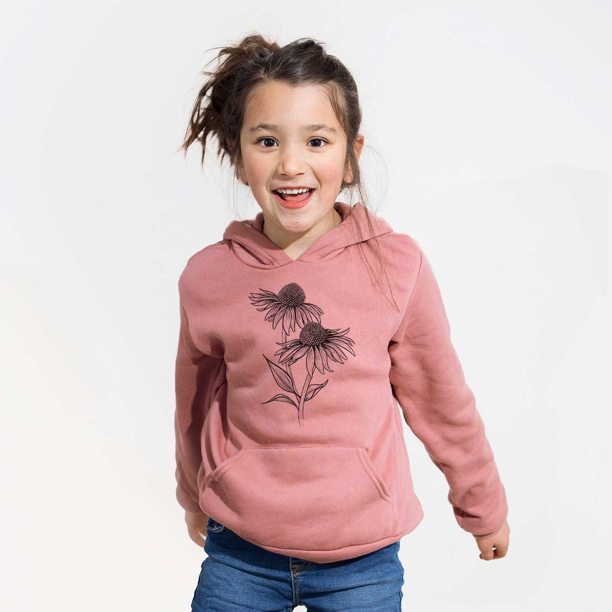 Coneflower - Echinacea purpurea - Youth Hoodie Sweatshirt
