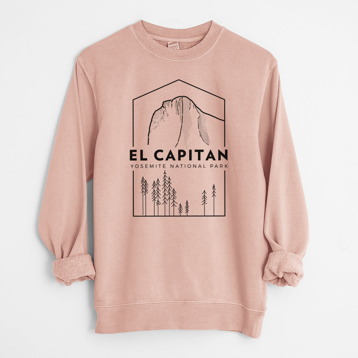 El Capitan - Yosemite National Park - Unisex Pigment Dyed Crew Sweatshirt