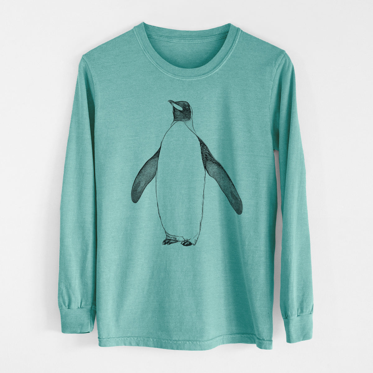 Emperor Penguin - Aptenodytes forsteri - Heavyweight 100% Cotton Long Sleeve