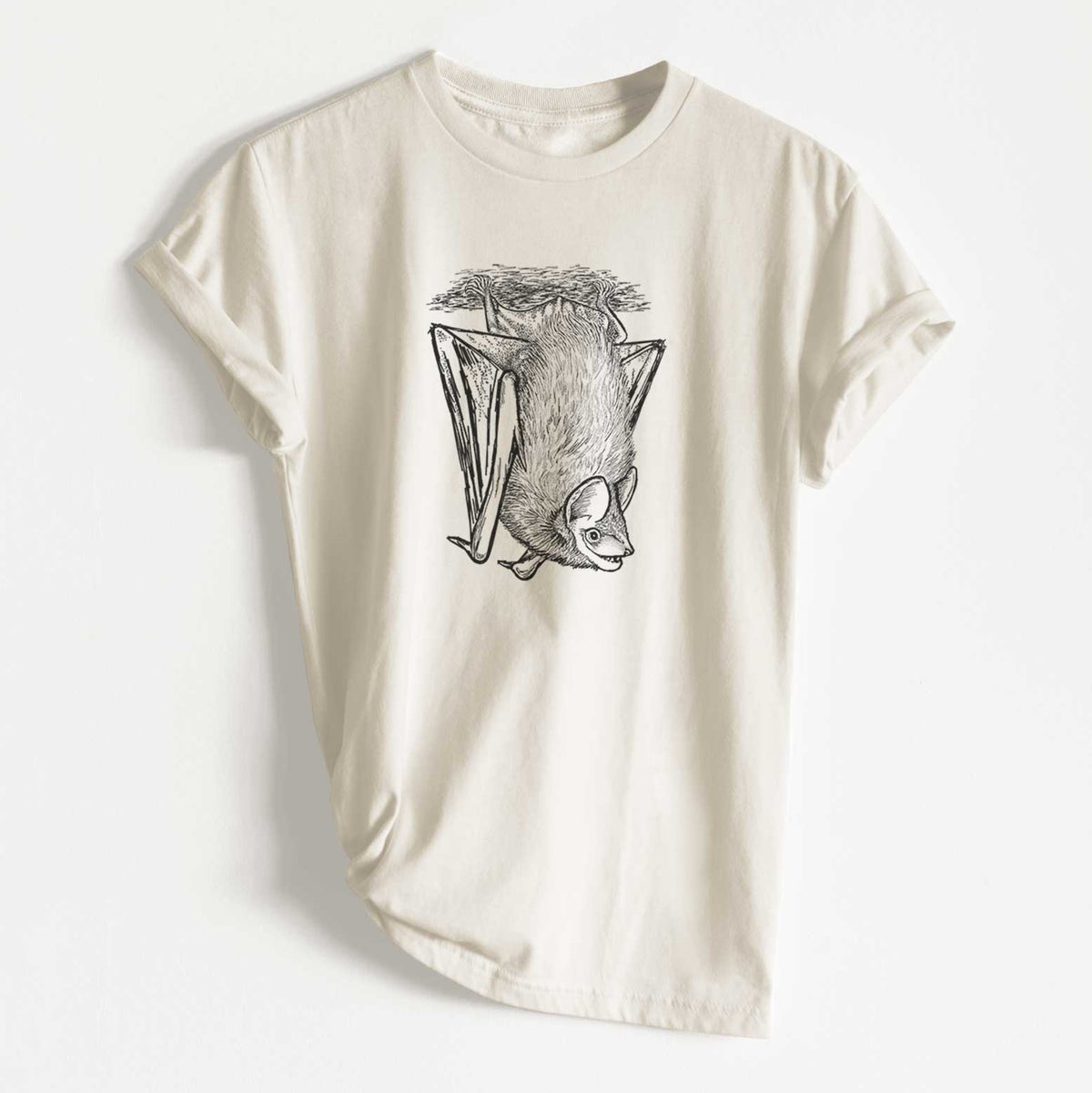 Eptesicus fuscus - Big Brown Bat - Unisex Recycled Eco Tee  - CLOSEOUT - FINAL SALE