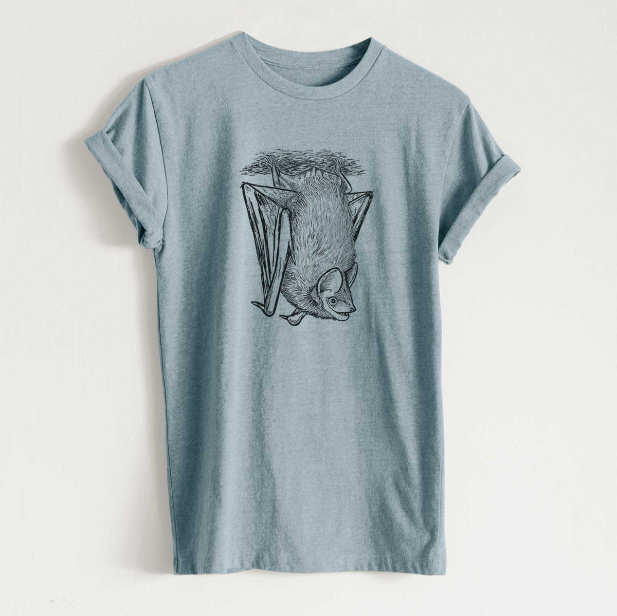 Eptesicus fuscus - Big Brown Bat - Unisex Recycled Eco Tee  - CLOSEOUT - FINAL SALE