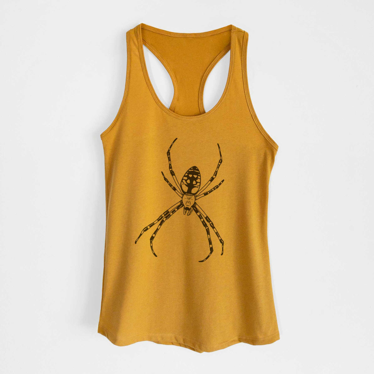 Argiope aurantia - Yellow Garden Spider - Women&#39;s Racerback Tanktop