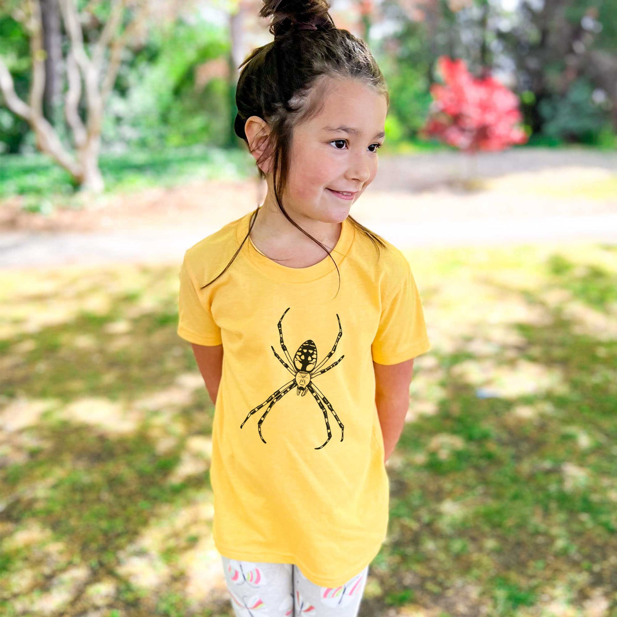 Argiope aurantia - Yellow Garden Spider - Kids Shirt