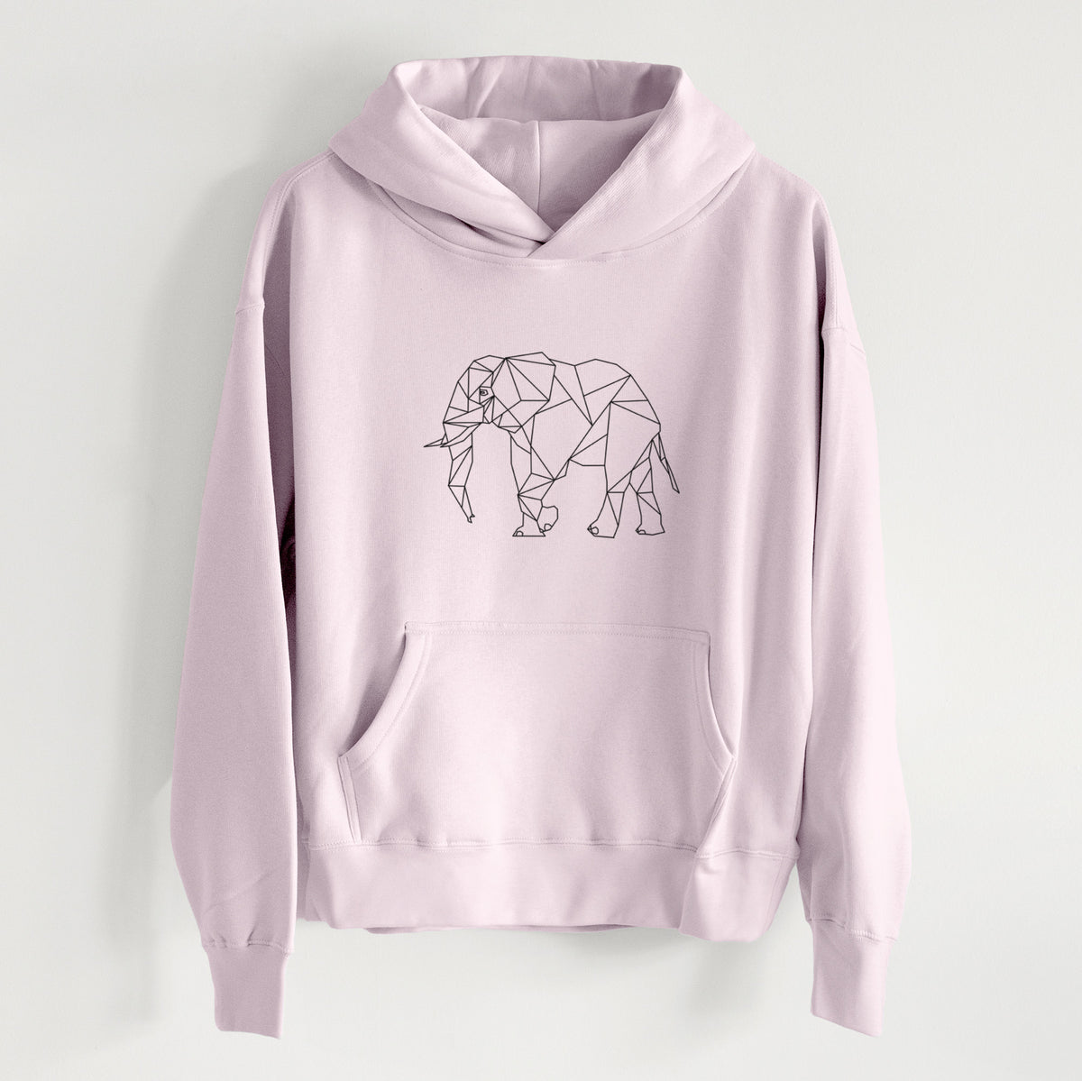 Geometric Elephant - Women&#39;s Heavyweight Relaxed Hoodie