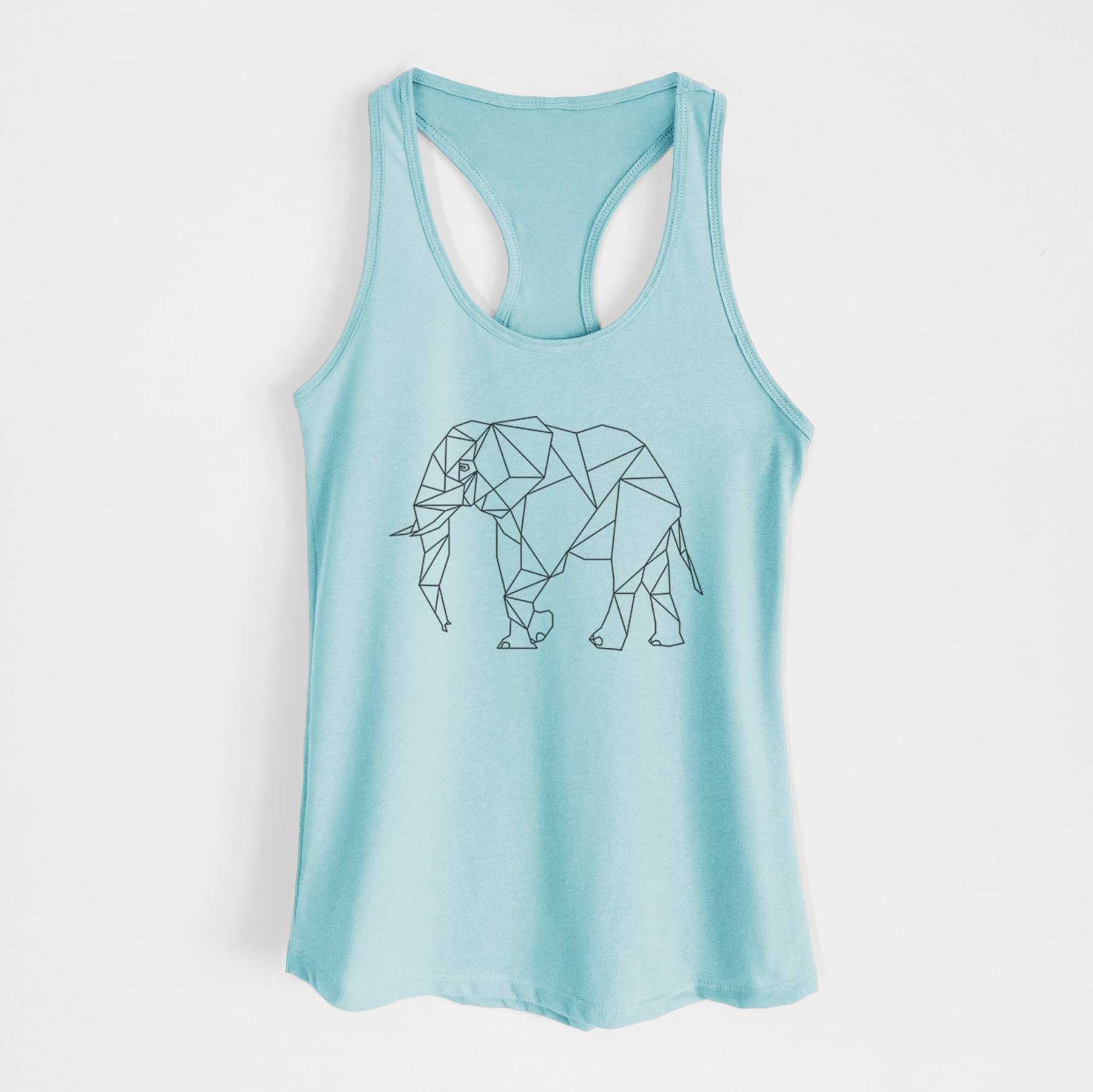 Geometric Elephant - Women's Racerback Tanktop