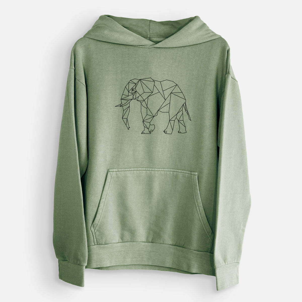 Geometric Elephant  - Urban Heavyweight Hoodie