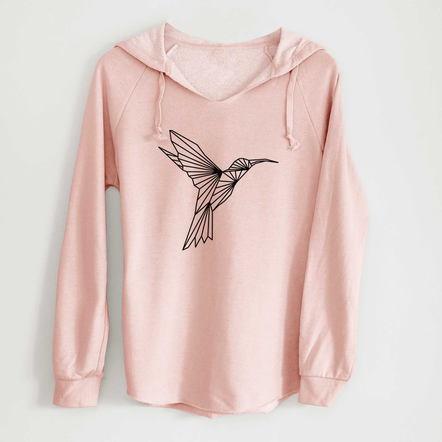 Geometric Hummingbird - Cali Wave Hooded Sweatshirt